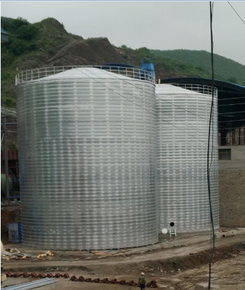 三门峡粮食钢板仓的安装全过程不用热焊接